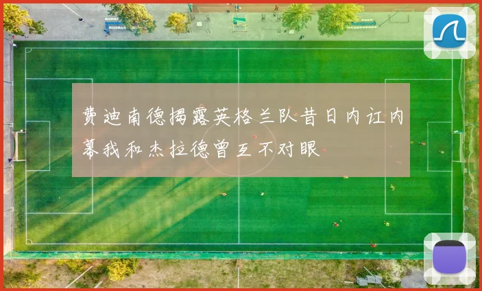 费迪南德揭露英格兰队昔日内讧内幕我和杰拉德曾互不对眼